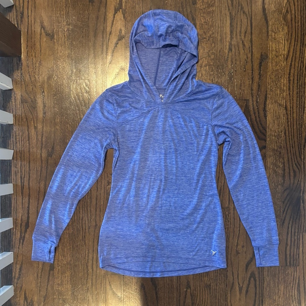 Women’s Old Navy Active Heathered Blue Hoodie